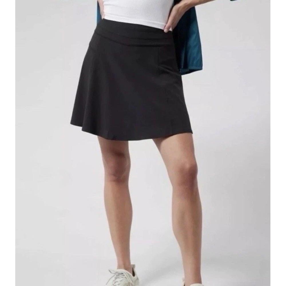 ATHLETA JUPE All Day Skort Size 8 side zipper back pocket zipper Golf Pickleball